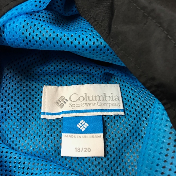 Columbia Wind Breaker Rain Jacket Coat Size 18/20 - Picture 7 of 8